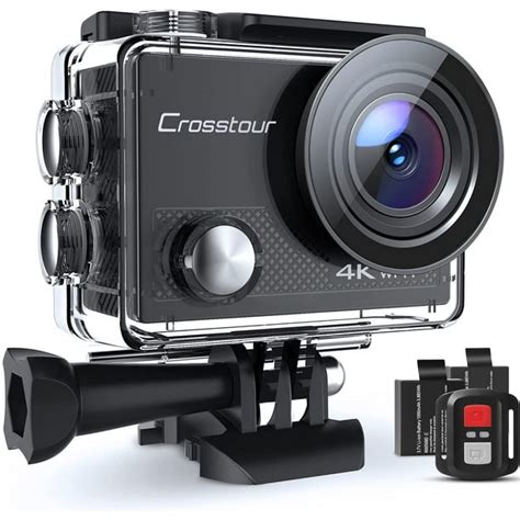 crosstour action cam|Sports Cam 4K 20MP WiFi Vlogging Camera。